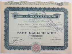 Акция Скачки Omnium во Франции (и Марокко), 1929 года, Франция